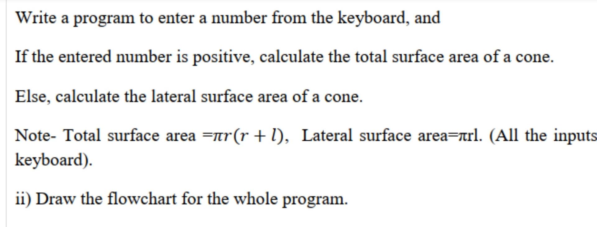  Write a program to enter a number from the keyboard, and