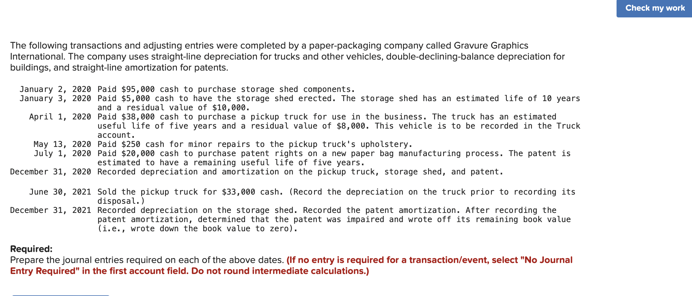 answer all 12 journal entries SHOW WORK PLEASE! The following transactions and