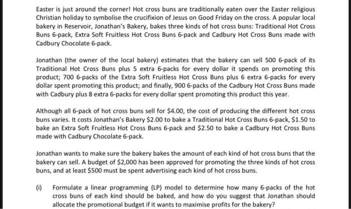 only have 45 mins left!! please help Easter is just around the