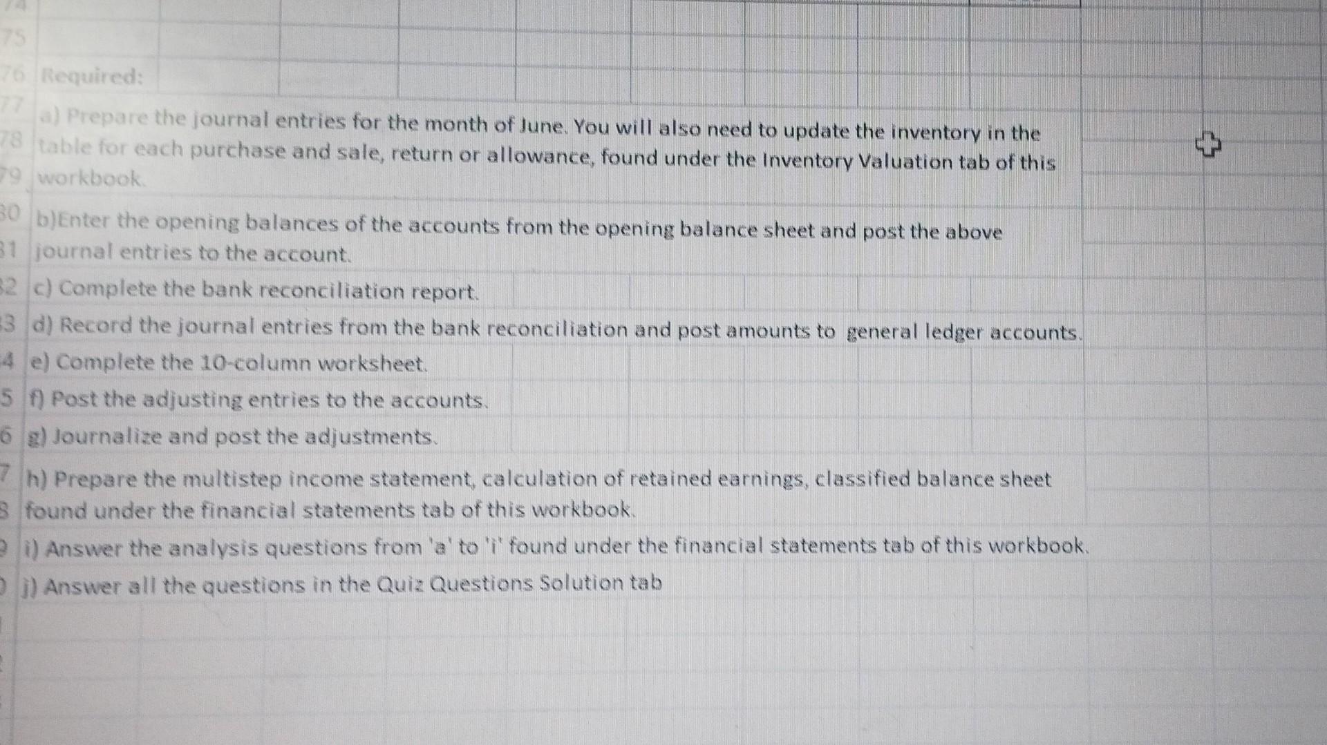 complete month end processing, prepare the financial statements and perform a financial