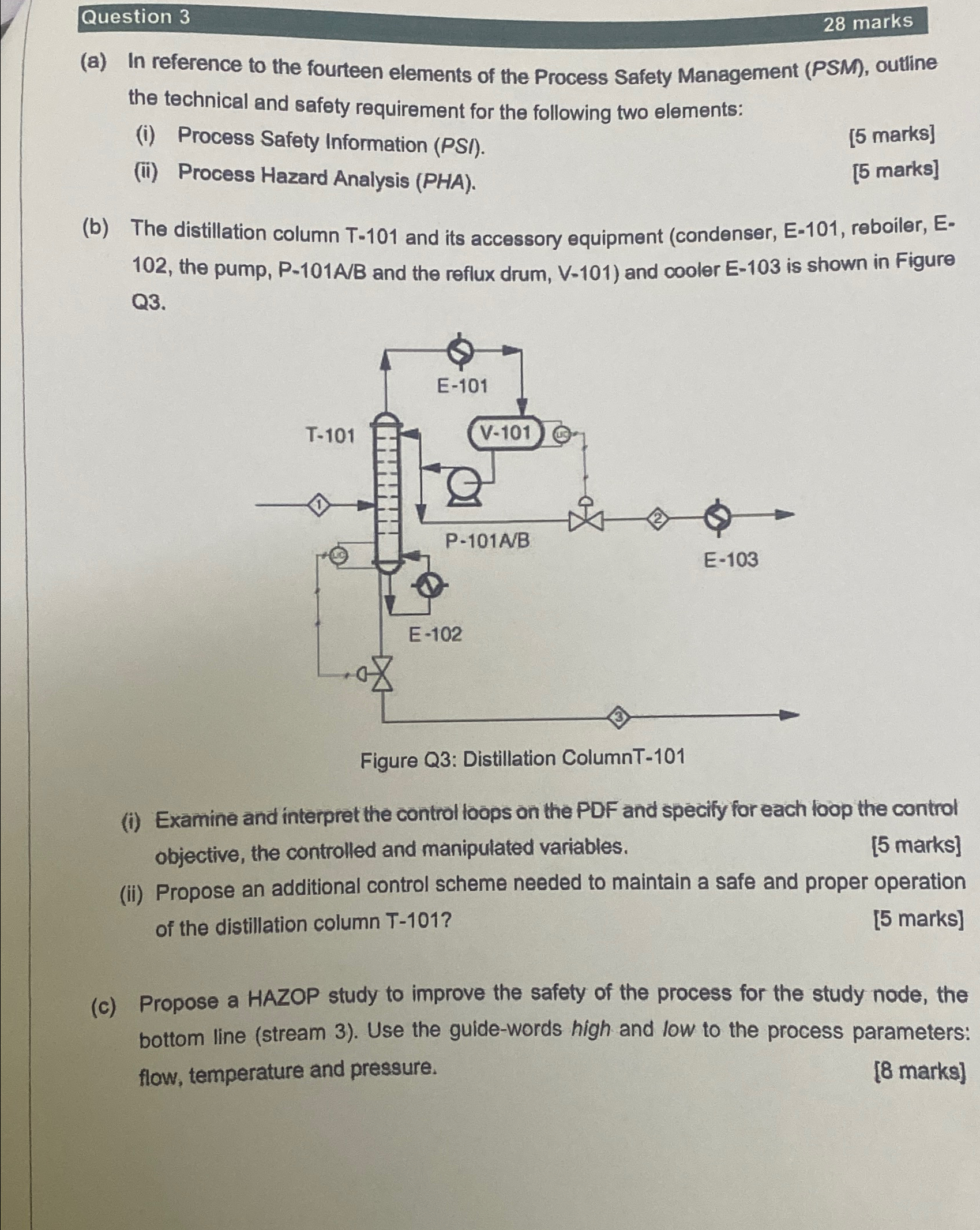  Question 3 28 marks (a) In reference to the fourteen elements