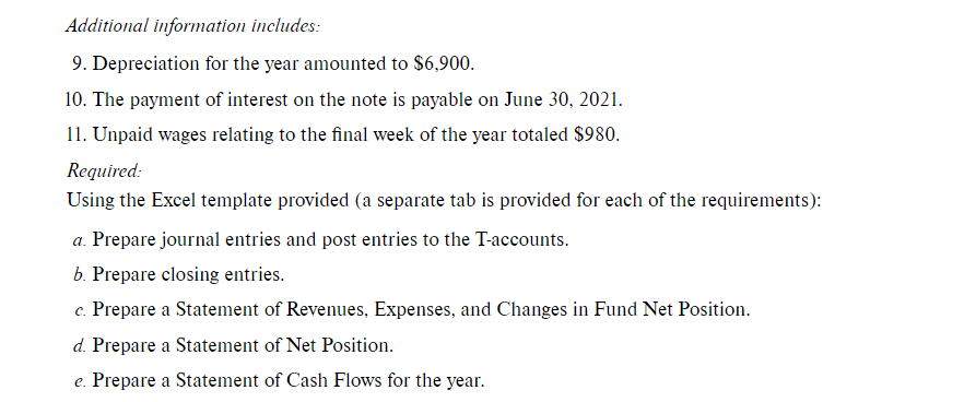 of 2019, the Motor Pool Internal Service Fund had the following account