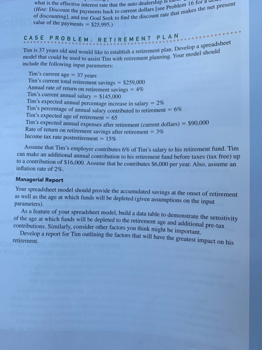  i need help solving this problem im excel. it is the