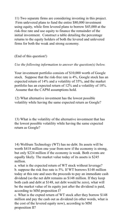 or $117,000 in a strong economy, with each outcome being equally likely.