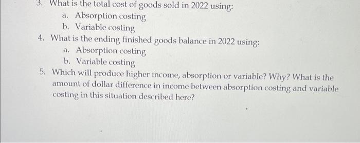 Fast Track Auto produces and sells an auto part for $85 per
