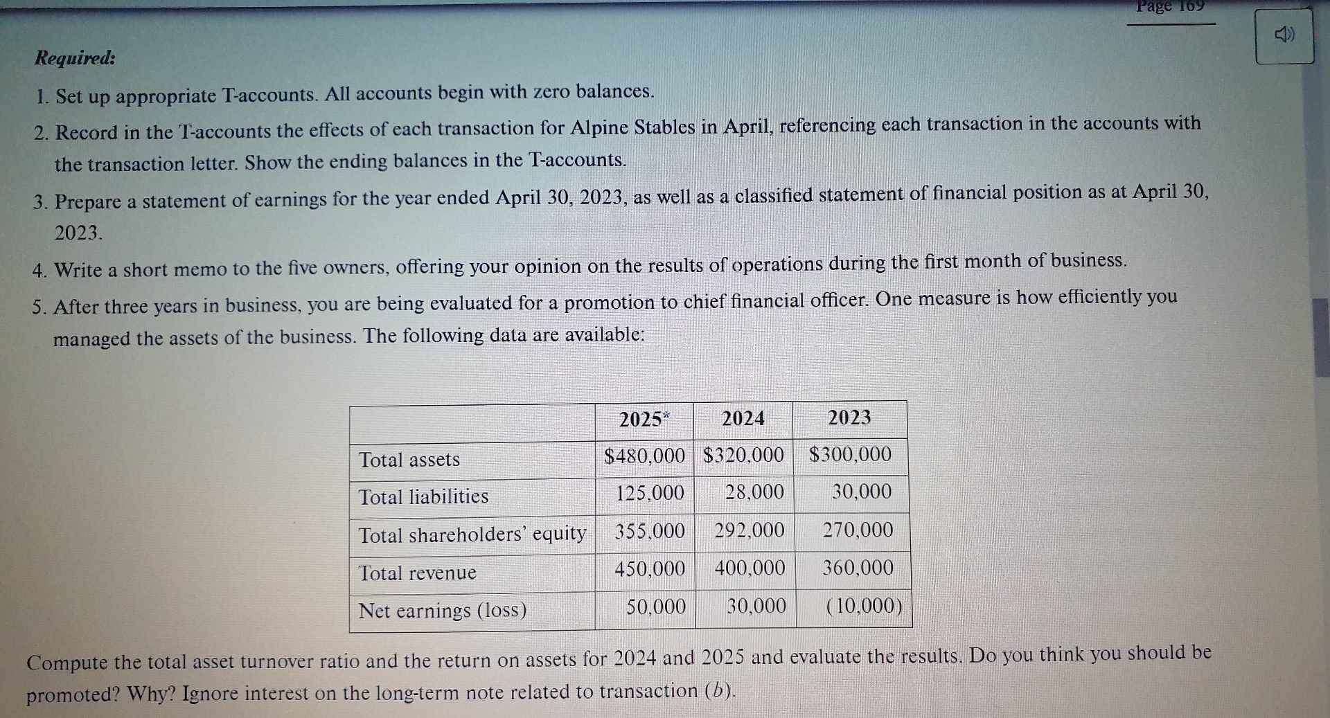  Required: Set up appropriate T-accounts. All accounts begin with zero balances.