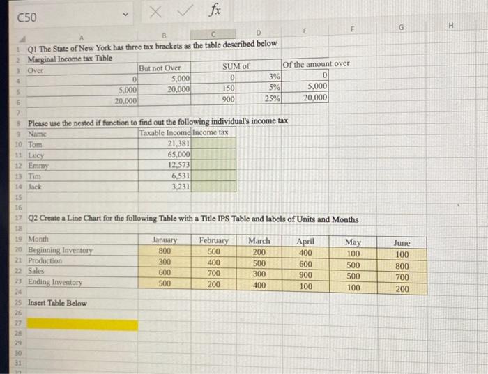 enter the appropriate LETTER GRADE in the green spaces provided. Q1 The