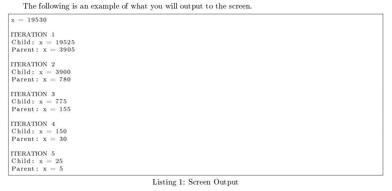 the value of an integer x, bet ween processes. You can do