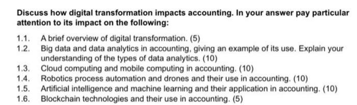 please answer and list the references you obtained information from Discuss how