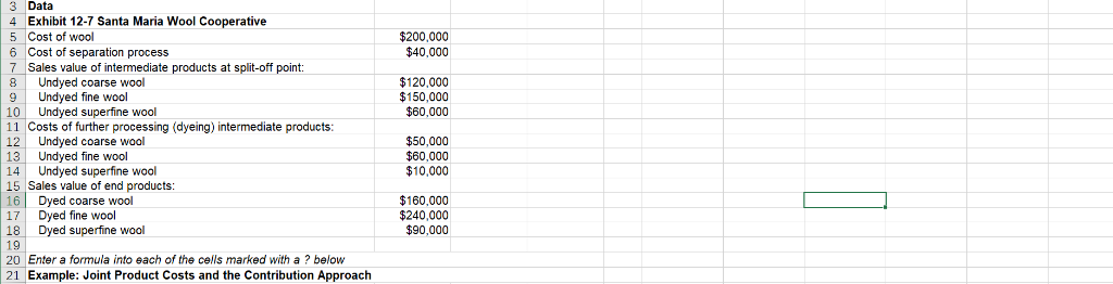 worksheet matches the example in the text Check your worksheet by changing