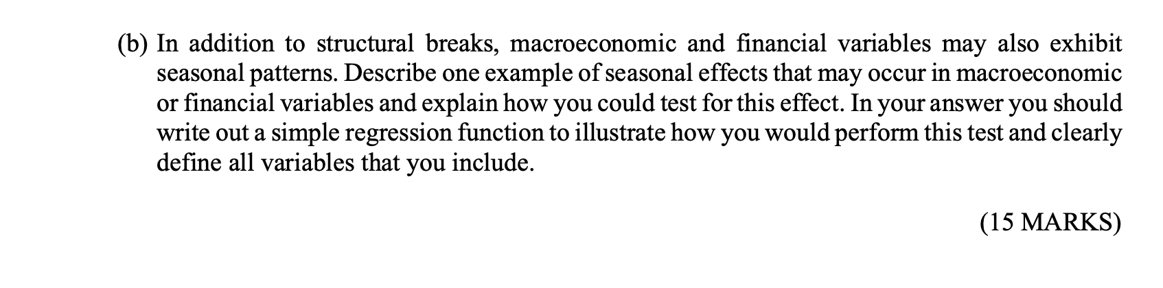 It has been suggested that structural breaks occurred in many key macroeconomic