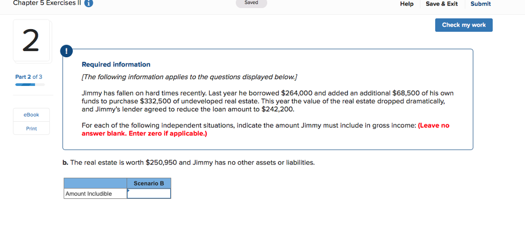my work Required information The following information applies to the questions displayed