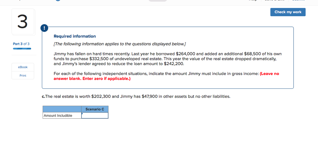 below. Part 1 of 3 Jimmy has fallen on hard times recently.