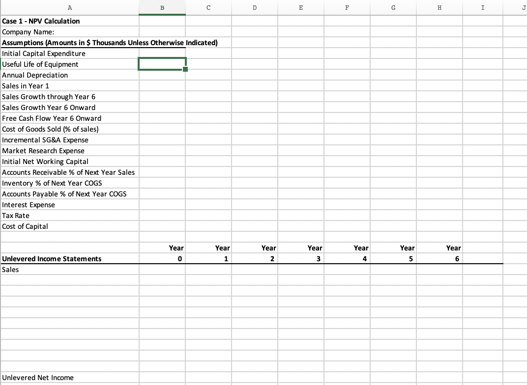 exercise you will choose the company that is making the purchase decision.