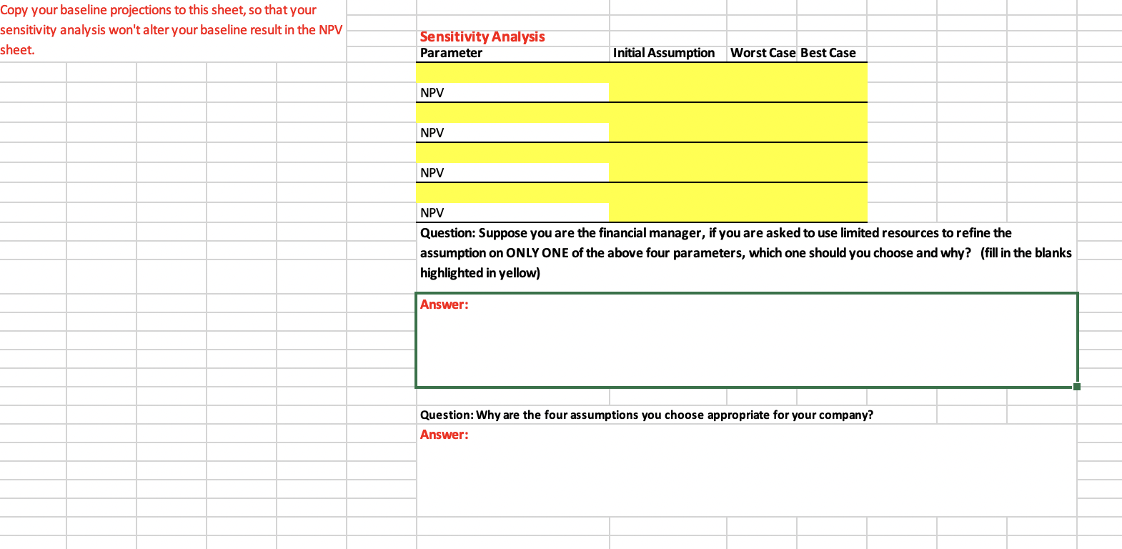 that you choose a company in an industry that you have experience