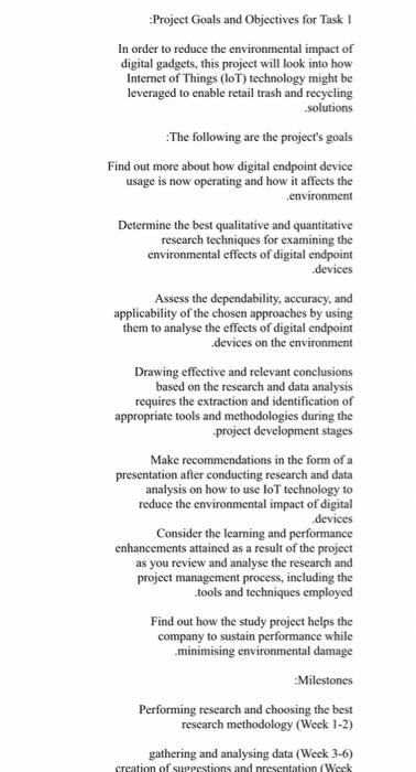 topic, sub-topic, and were your research project focuses. What do you aim