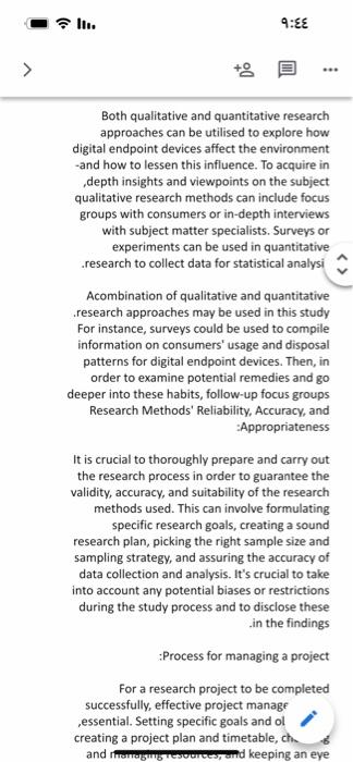 complete thought process of your Journal subject and research for it's viability
