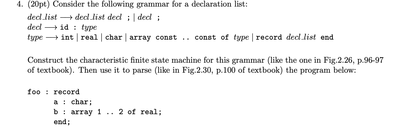 Organization of Programming Languages question The textbook's name is Programming Language Pragmatics