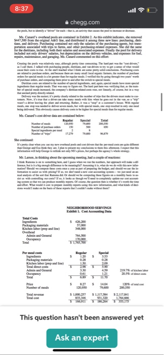new overhead pools and cost drivers. What explains the differences between these