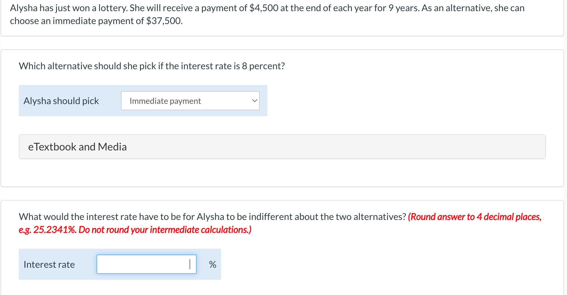 looking for the answer to the second question only Alysha has