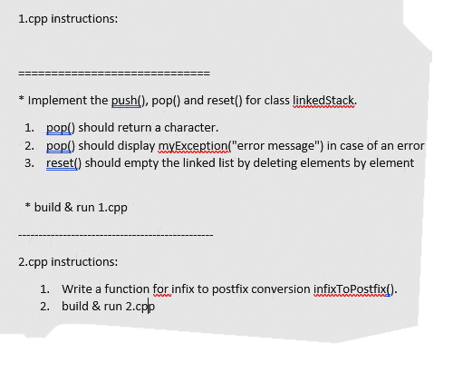 In C++ Given is linked.cpp file which has to be implemented and