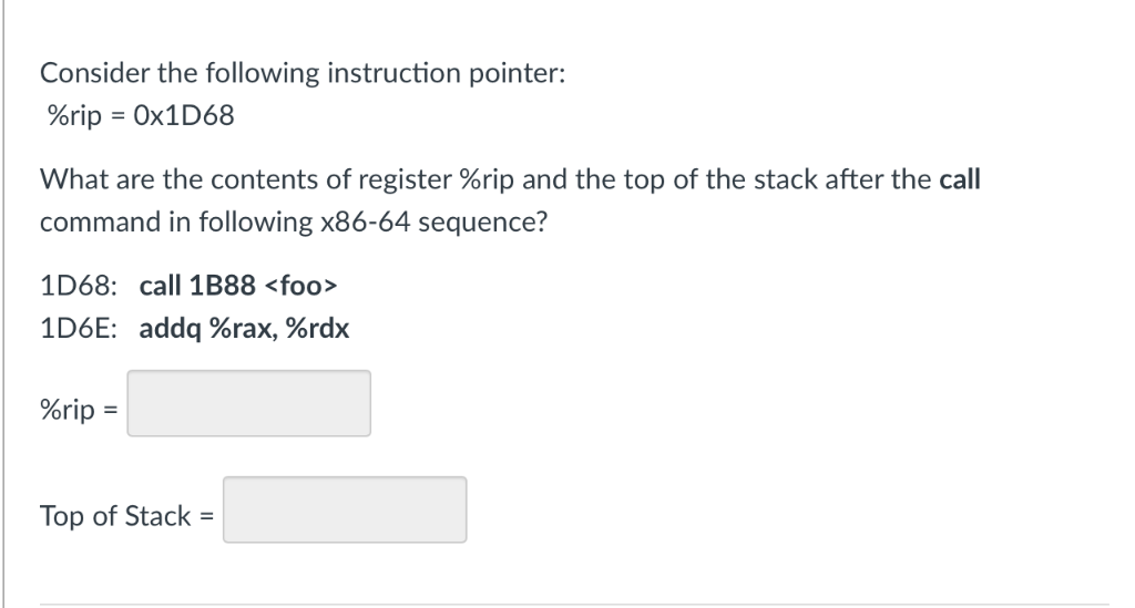 Ox1A92 0x58F8Ox15 Ox58FO OxC3 Ox58E8 0x1BB3 0x58EO 0x21D3 What are the contents