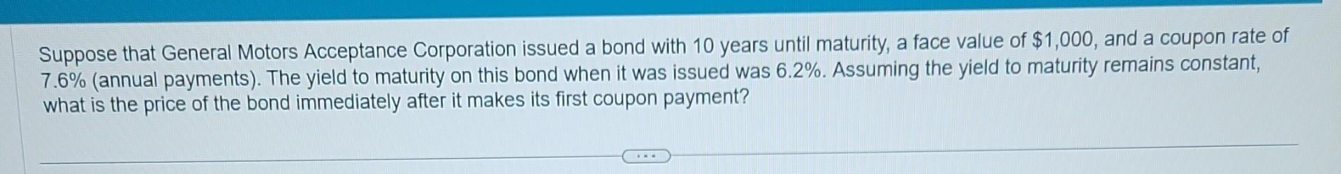 Help please. I did 1 - 1/(1+y)^n + FV/(1+y)^n. I thought that