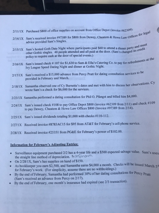 Post the tre Instructions are a trial balance 3. Prepare a trial