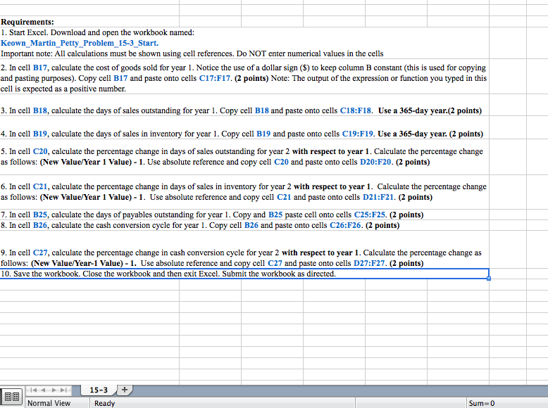 for the last 5 years to improve its management of working capital.