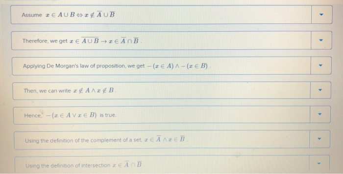  Assume * E AUB A UB Therefore, we get IE AUB