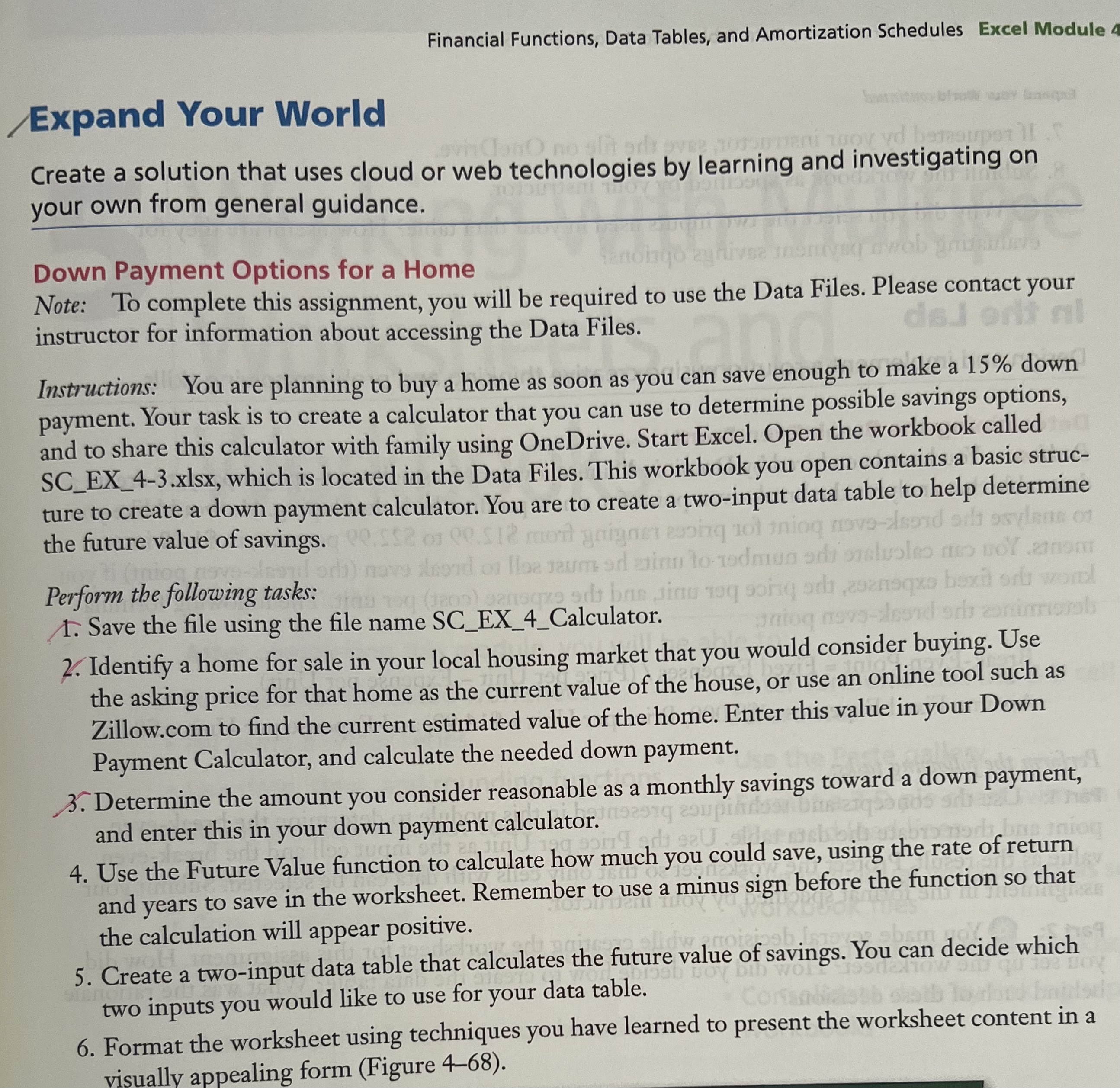  Expand Your World Create a solution that uses cloud or web