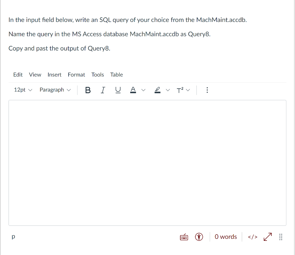cost for a hour of maintenance on that machine. The EMPLOYEE table