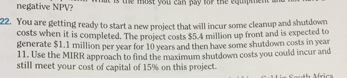  You are getting ready to start a new project that will