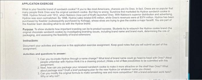 application exercise, please answer and complete in full sentences APPLICATION EXERCISE What