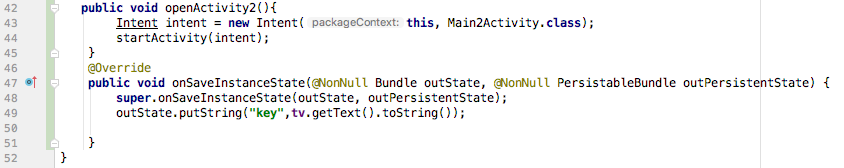 is clicked a textView changes to You Clicked the button! There is
