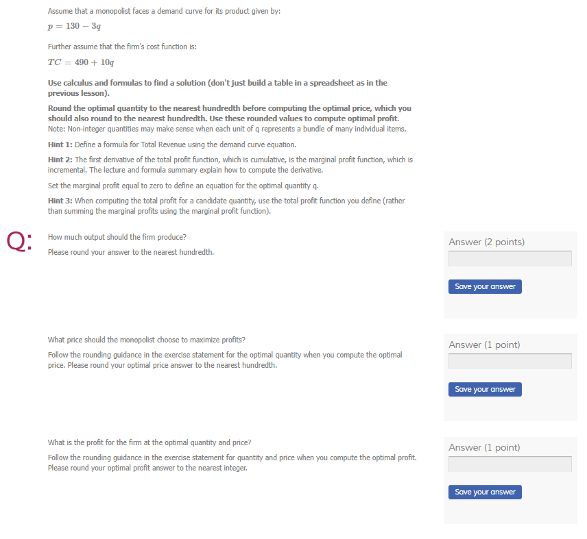  This is still not the answer to the question I posted.