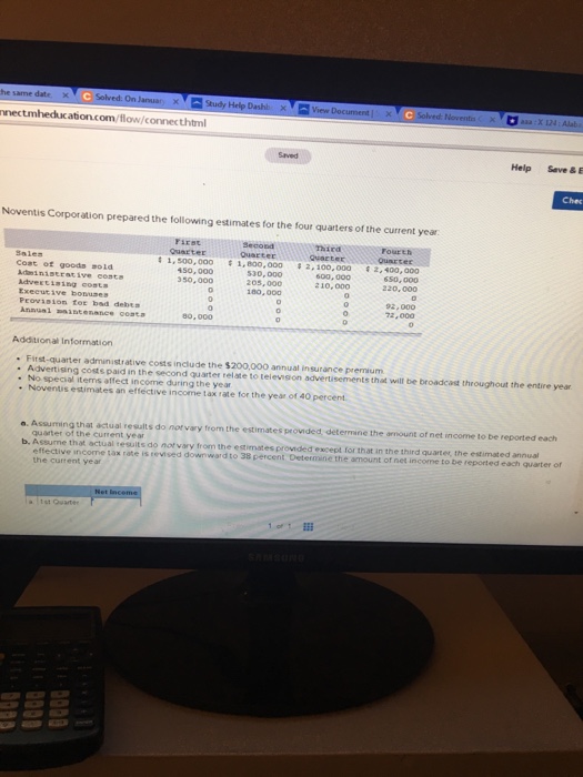  nnectmheducaion.com/flow/connecthtml Saved Help Save & E Chec Noventis Corporation prepared the