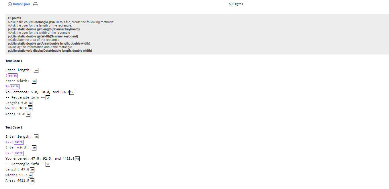 Need this in java pls 15 points Make a file called Rectangle.java.