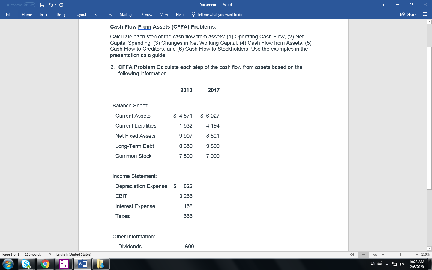 I need help with this one Documenti - Word 0 - X