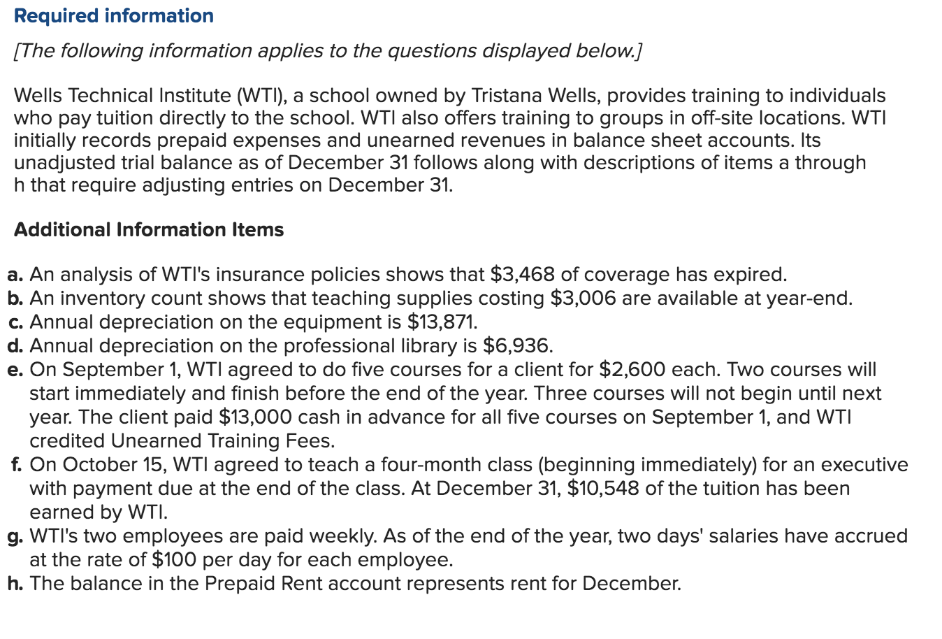 Show steps how to solve the entries, if you do a calculation:
