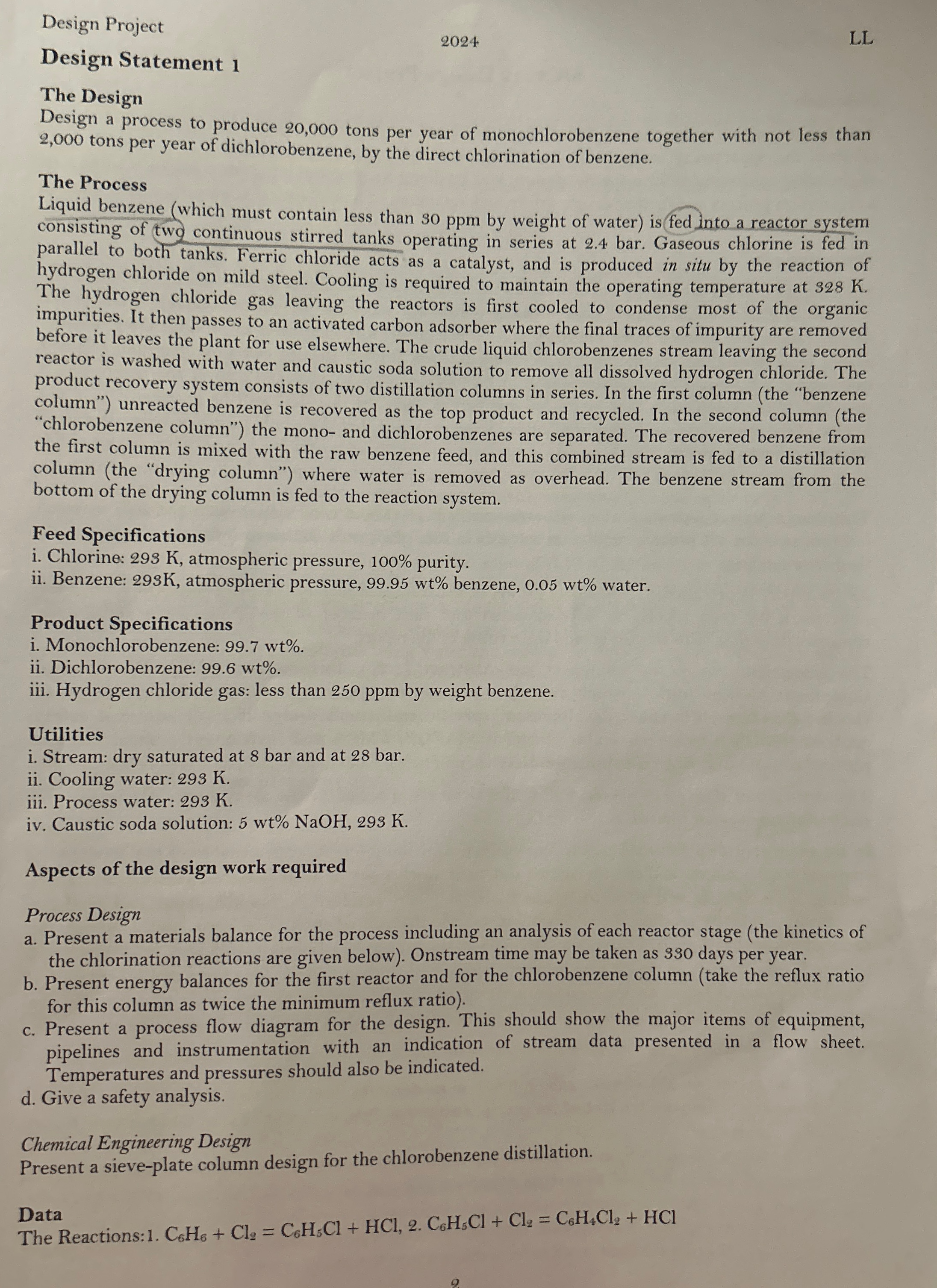  Design Project 2024 LL Design Statement 1 The Design Design a