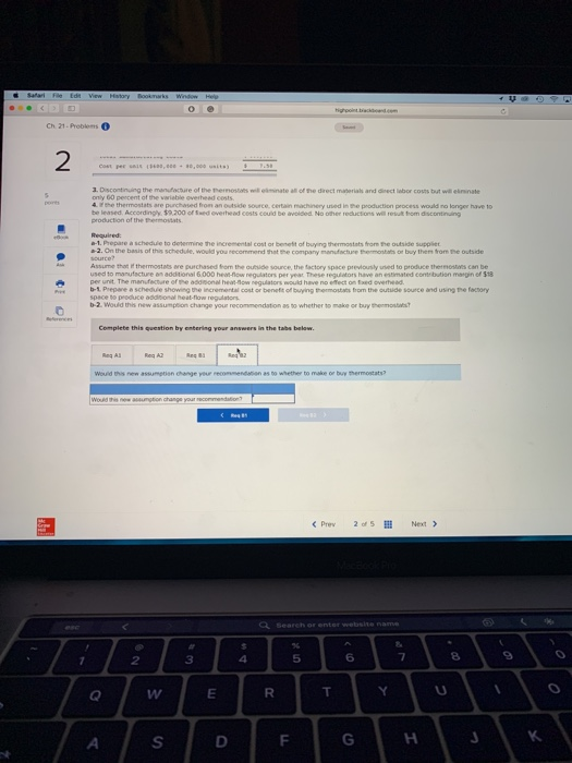 80,000 thermostats per year. Thermostats can be purchased from an outside supplier