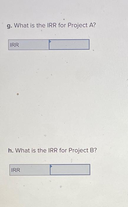 the payback period for Project A? Payback period b. What is the