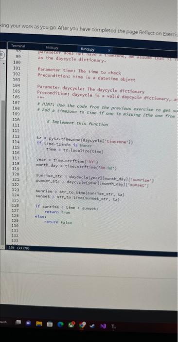 12.5059 PM The call daytime(datetime,datetine (2015,6,5,7,0, trinfonsostTztnfo 'US/Eastern' sot-1 day, 20:60:60 0ST?),