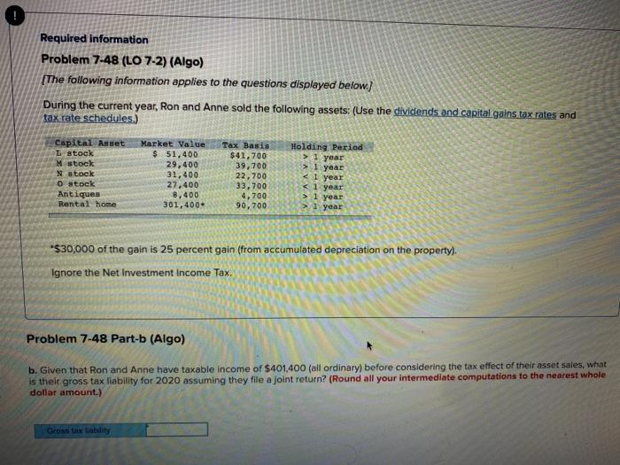 (Algo) [The following information applies to the questions displayed below.) During the