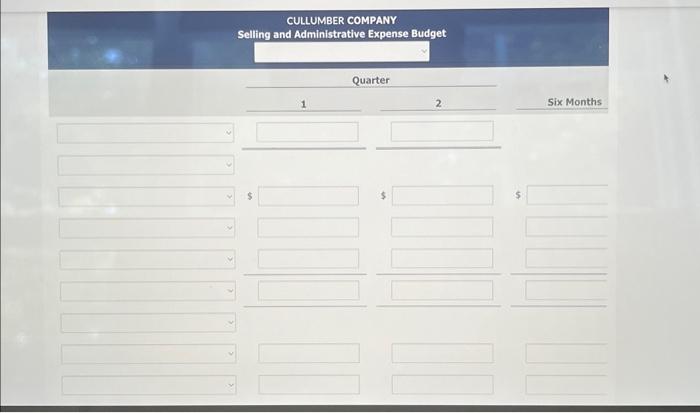 budget purposes in a selling and administrative expense budget. For the first