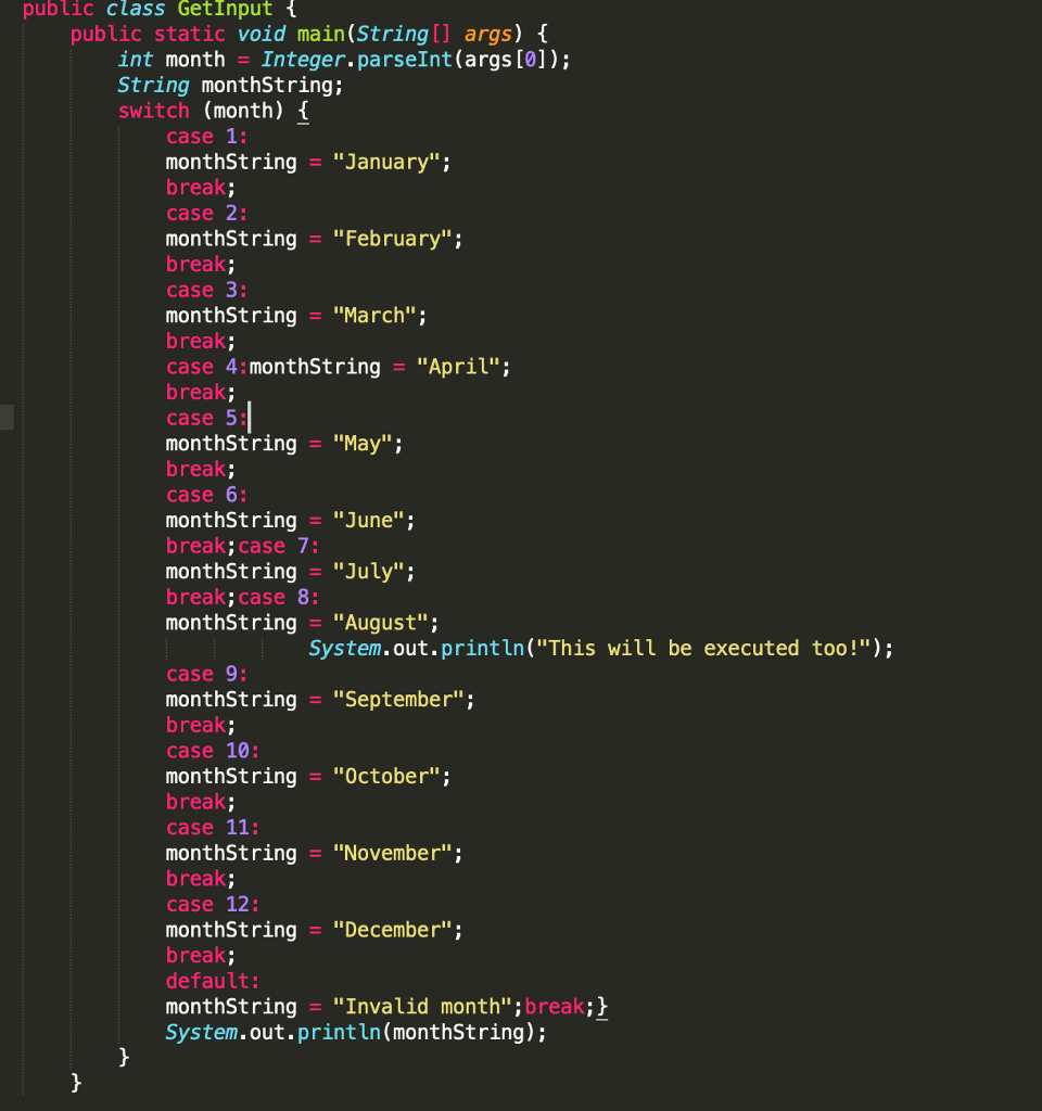 This is for JAVA My assignment is to write a program, GetInput.java,