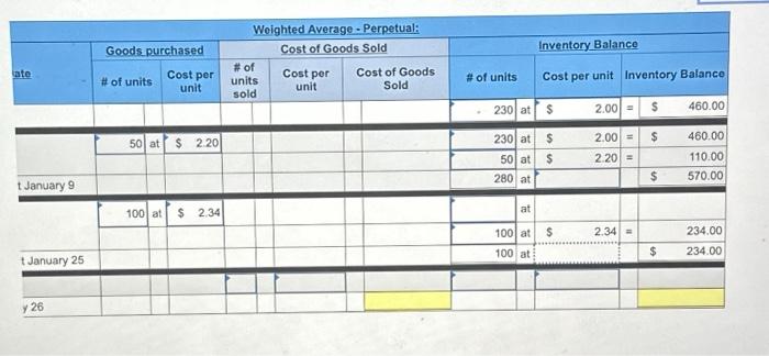 for the Quick Study below. (Algo) (5-7) [The following information applies to