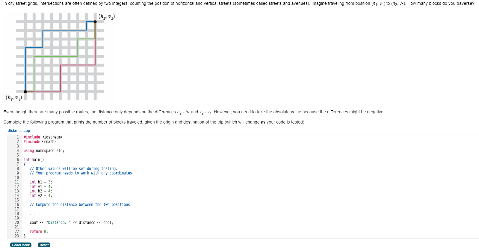 It needs to be in C++ Even though there are many possible