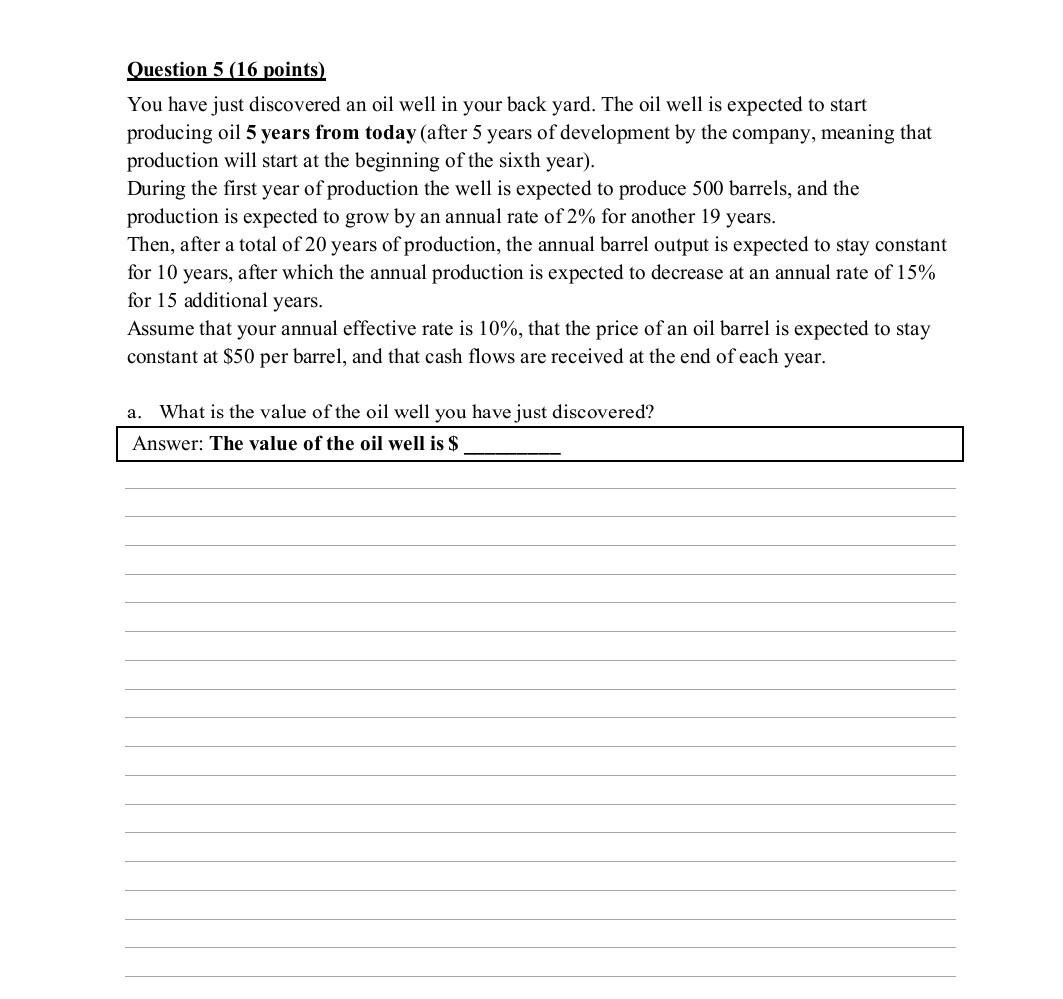  solve in 35 mins i will give upvote Question 5 (16